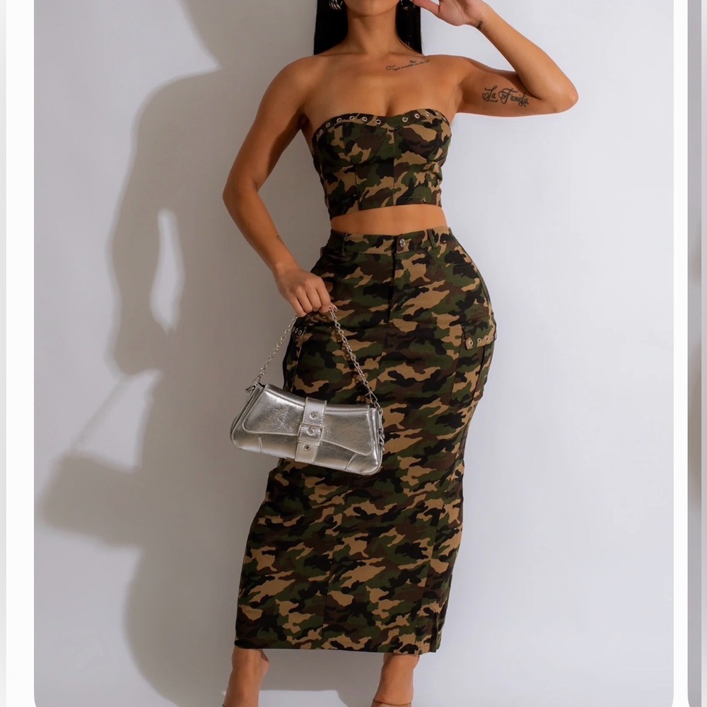 On Command Camo Skirt Set